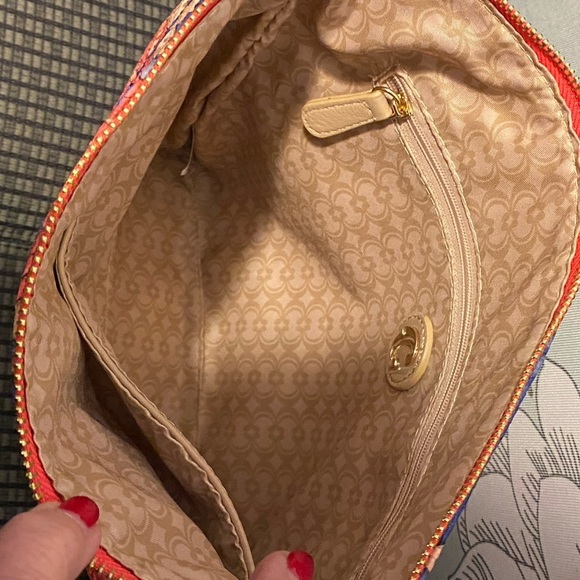 REDUCED Two Piece Large Tote Bag Set Pastel Pink, Blue, Taupe - Picture 7 of 8